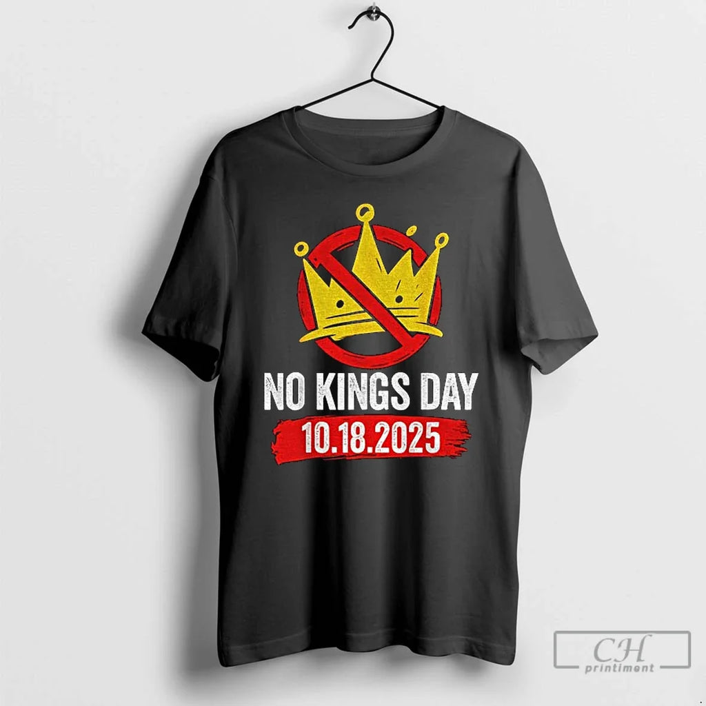 No Kings In America Crown 10 18 2025 - Adult & Kids T-Shirts, Sweatshirts & Hoodies apparel design preview 1