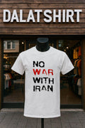 No War With Iran red and black stencil - Adult & Kids T-Shirts, Sweatshirts & Hoodies apparel design preview 1