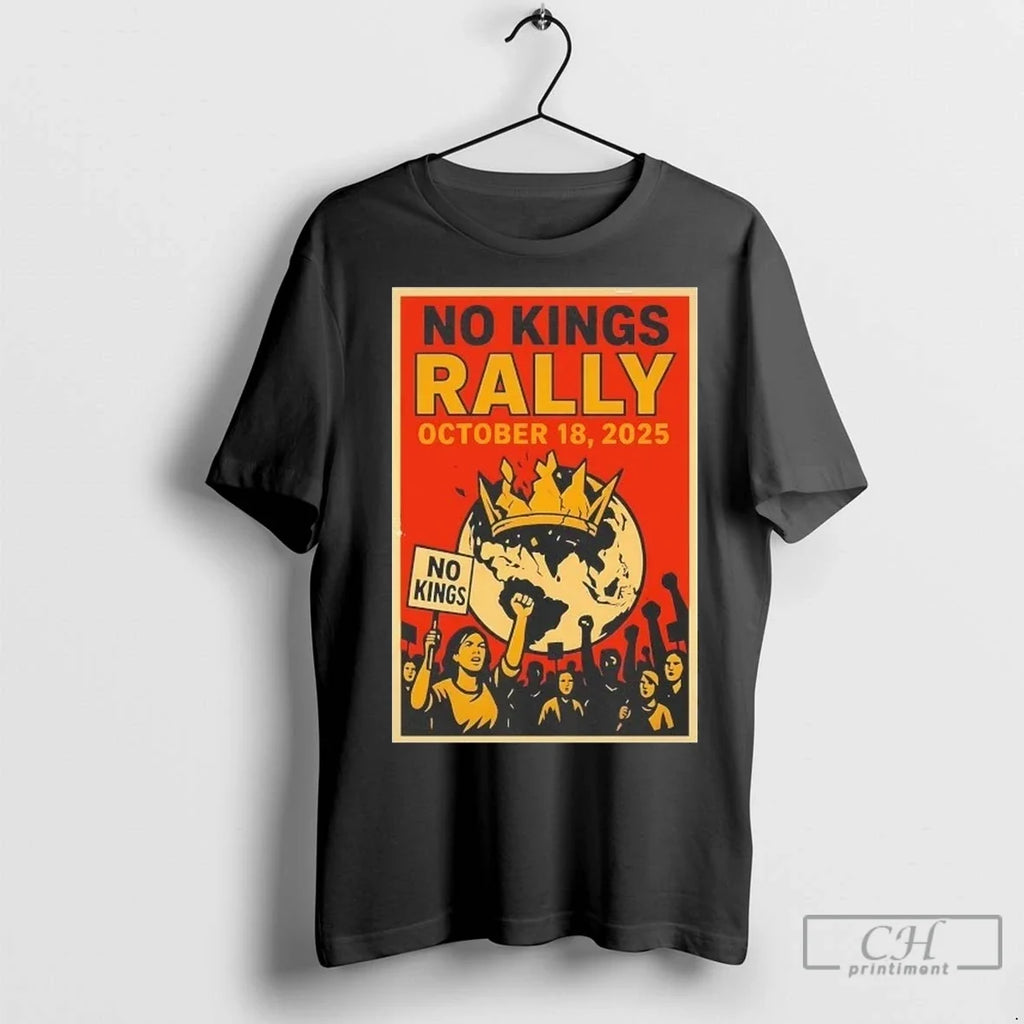 No Kings Rally October 18 2025 - Adult & Kids T-Shirts, Sweatshirts & Hoodies apparel design preview 1