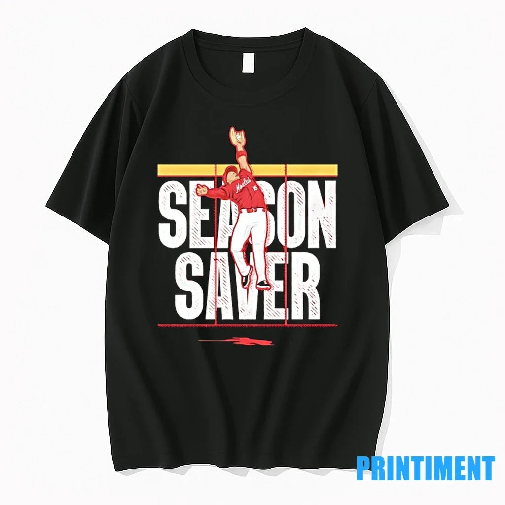 Noelvi Marte Season Saver Cincinnati Reds Baseball - Adult & Kids T-Shirts, Sweatshirts & Hoodies apparel design preview 1