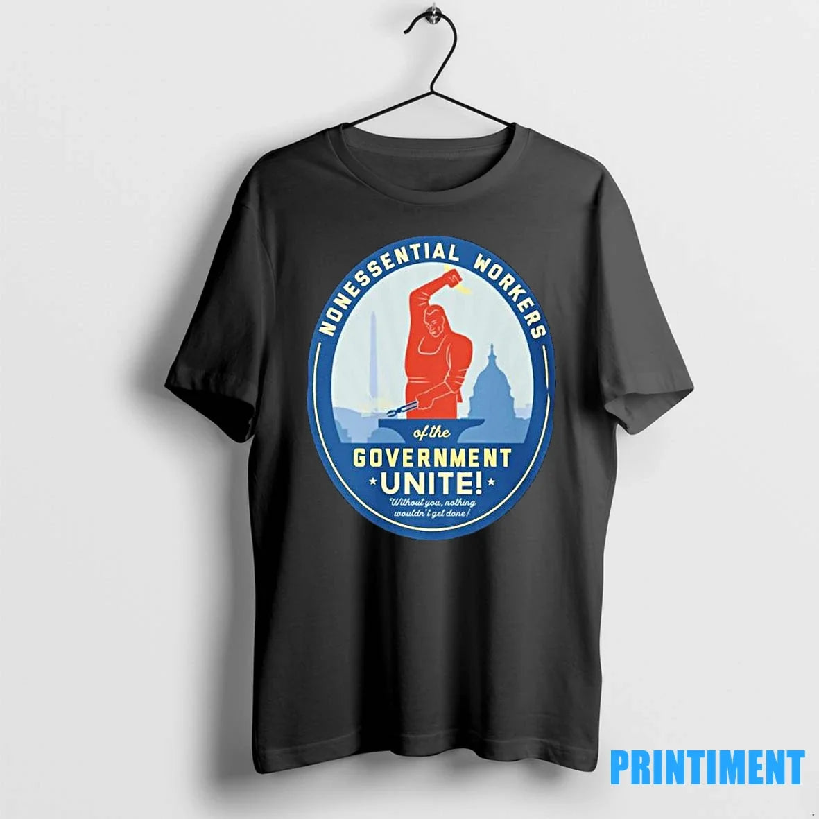 Nonessential Workers Of The Government Unite Shutdown - Adult & Kids T-Shirts, Sweatshirts & Hoodies apparel design preview 1