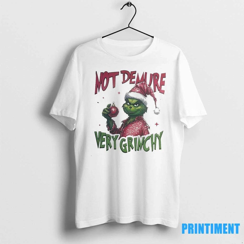 Not Demure Very Grinchy Christmas Sweater - Adult & Kids T-Shirts, Sweatshirts & Hoodies apparel design preview 1