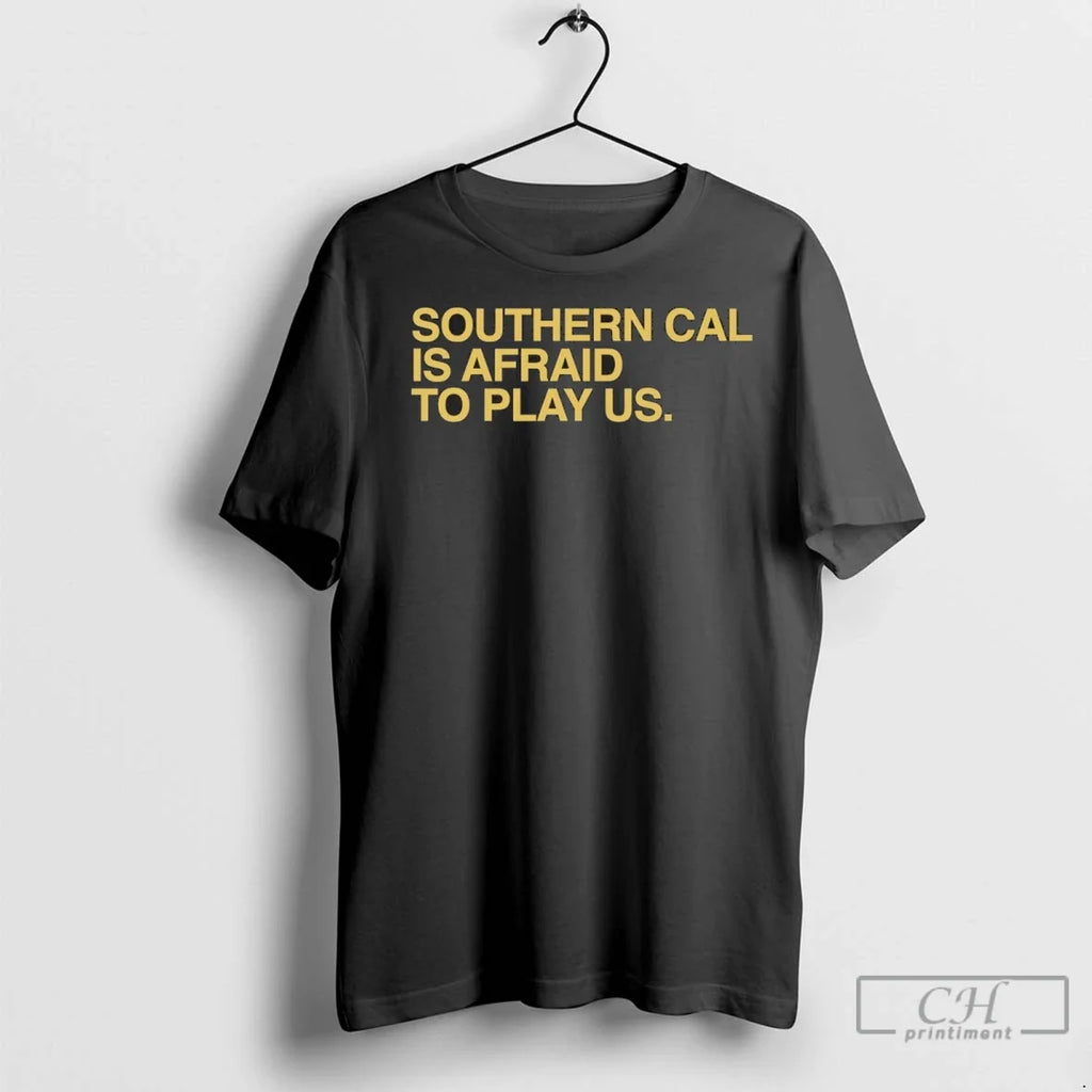 Notre Dame Football Southern Cal Is Afraid To Play Us - Adult & Kids T-Shirts, Sweatshirts & Hoodies apparel design preview 1