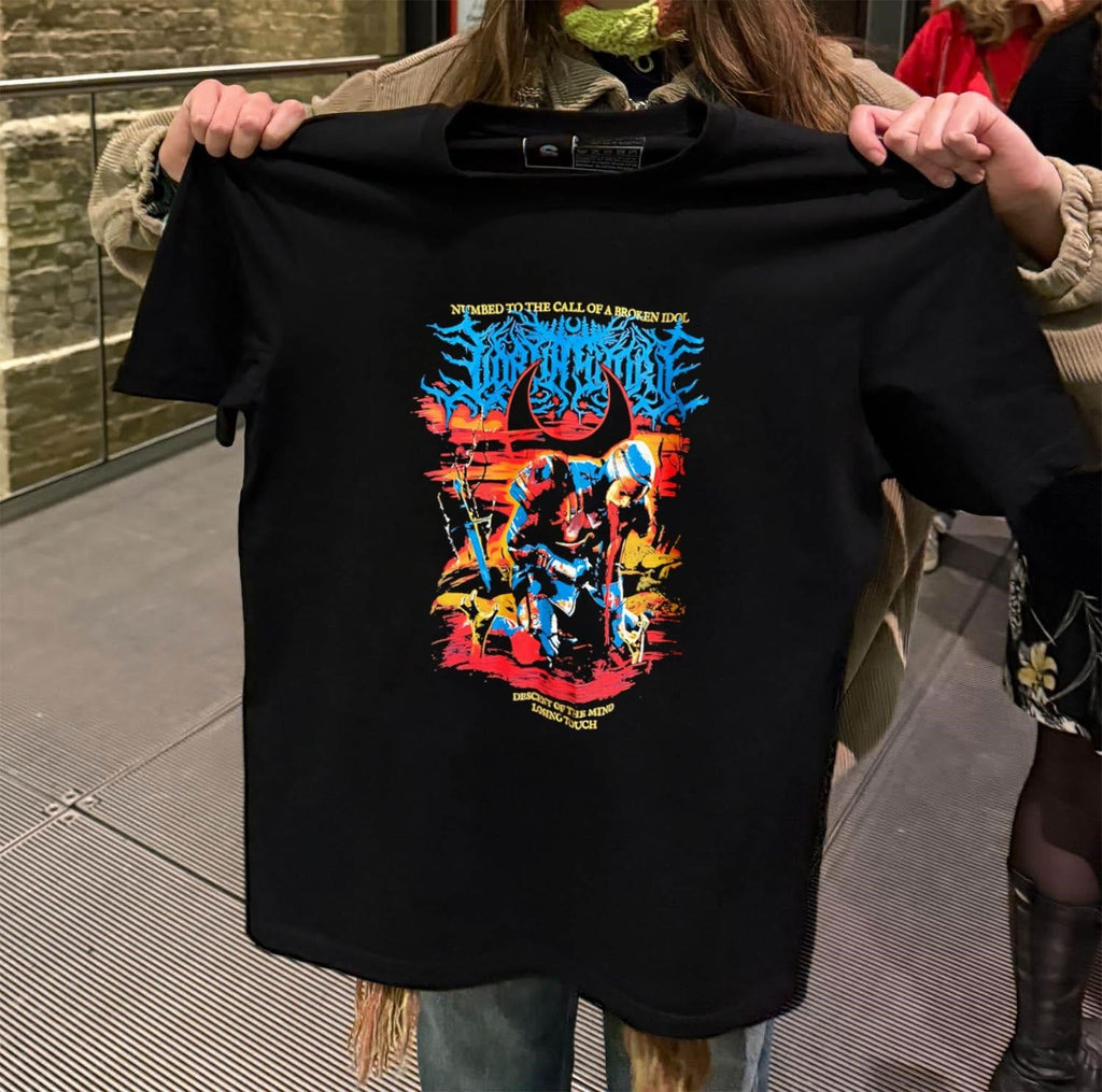 Numbed To The Call Of A Broken Idol Knight Vomiting - Adult & Kids T-Shirts, Sweatshirts & Hoodies apparel design preview 2