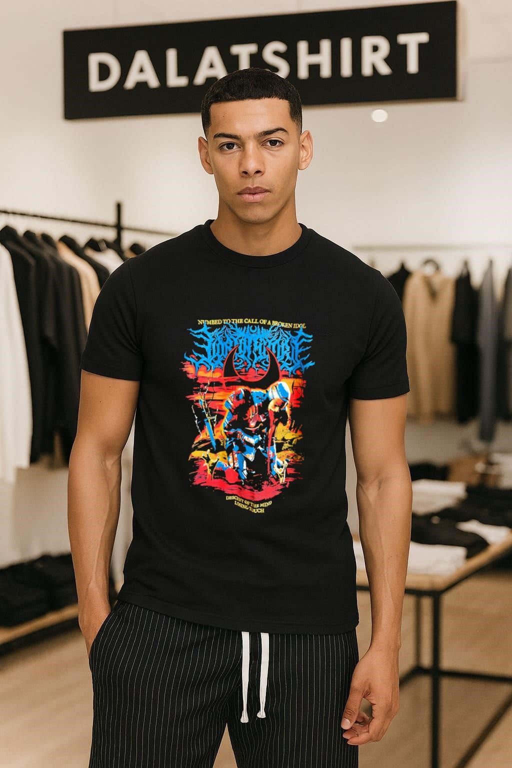 Numbed To The Call Of A Broken Idol Knight Vomiting - Adult & Kids T-Shirts, Sweatshirts & Hoodies apparel design preview 1