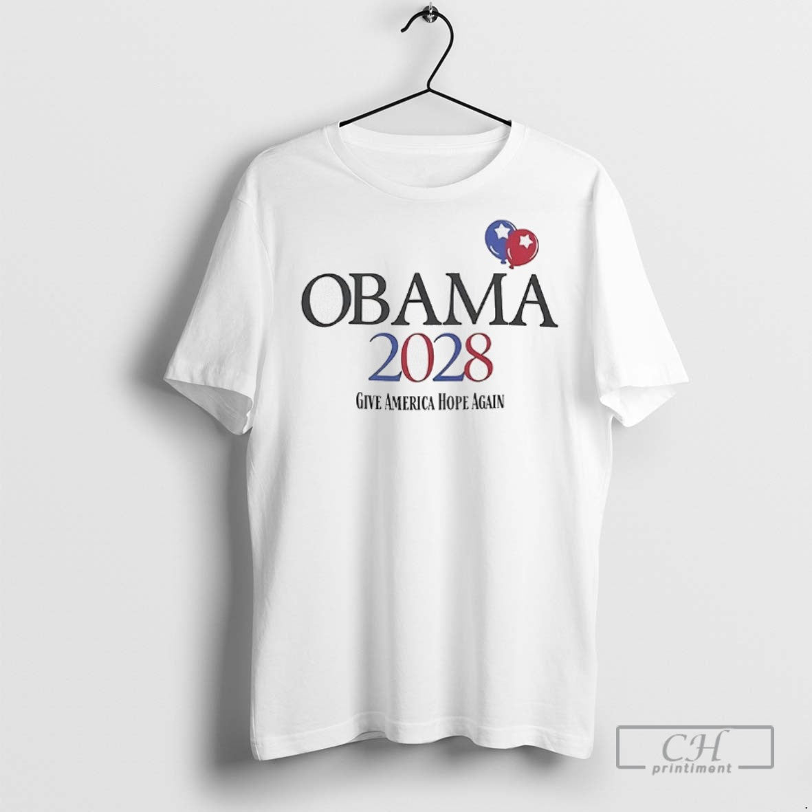 Obama 2028 Give America Hope Again - Adult & Kids T-Shirts, Sweatshirts & Hoodies apparel design preview 1