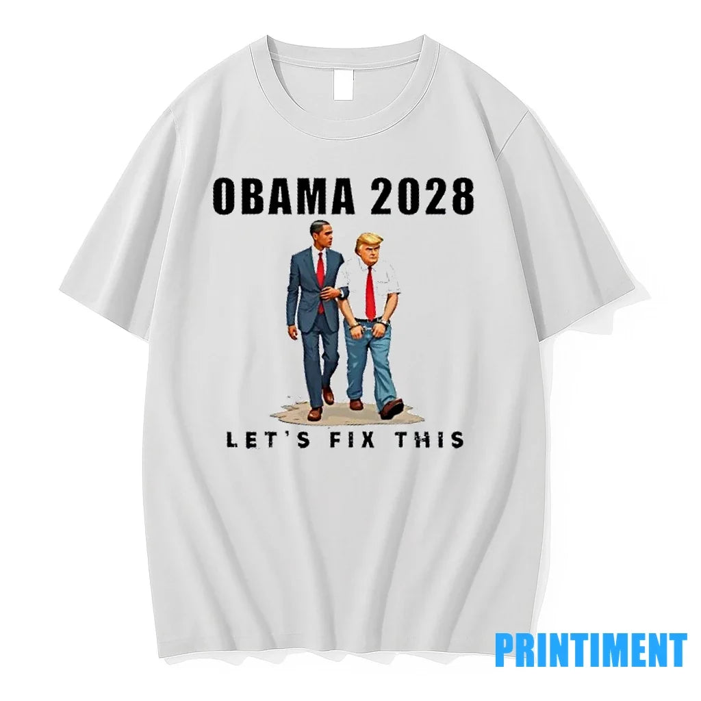 Obama 2028 Lets Fix This Trump Jail Sweater - Adult & Kids T-Shirts, Sweatshirts & Hoodies apparel design preview 1