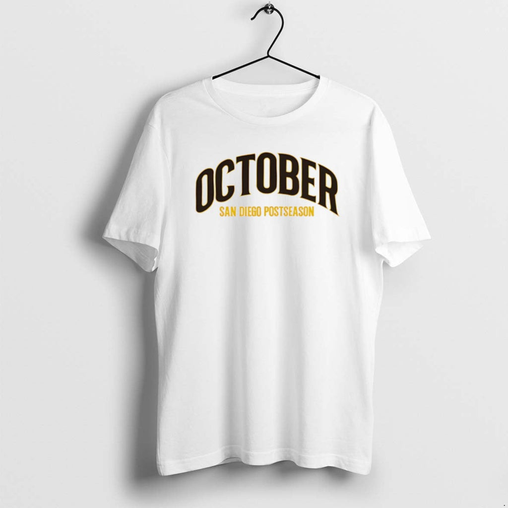 October San Diego Padres Postseason 2025 Text - Adult & Kids T-Shirts, Sweatshirts & Hoodies apparel design preview 1