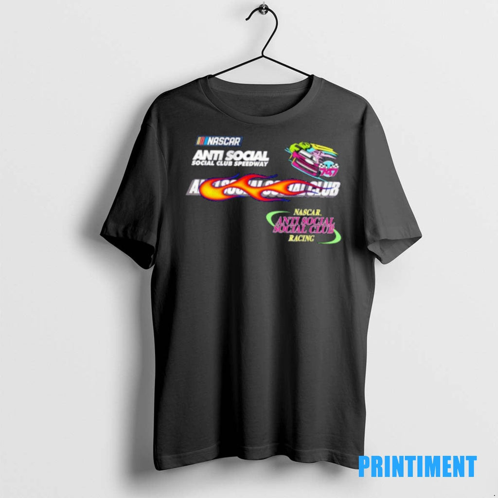 Official Anti Social Club X Nascar Daytona Sweater - Adult & Kids T-Shirts, Sweatshirts & Hoodies apparel design preview 1