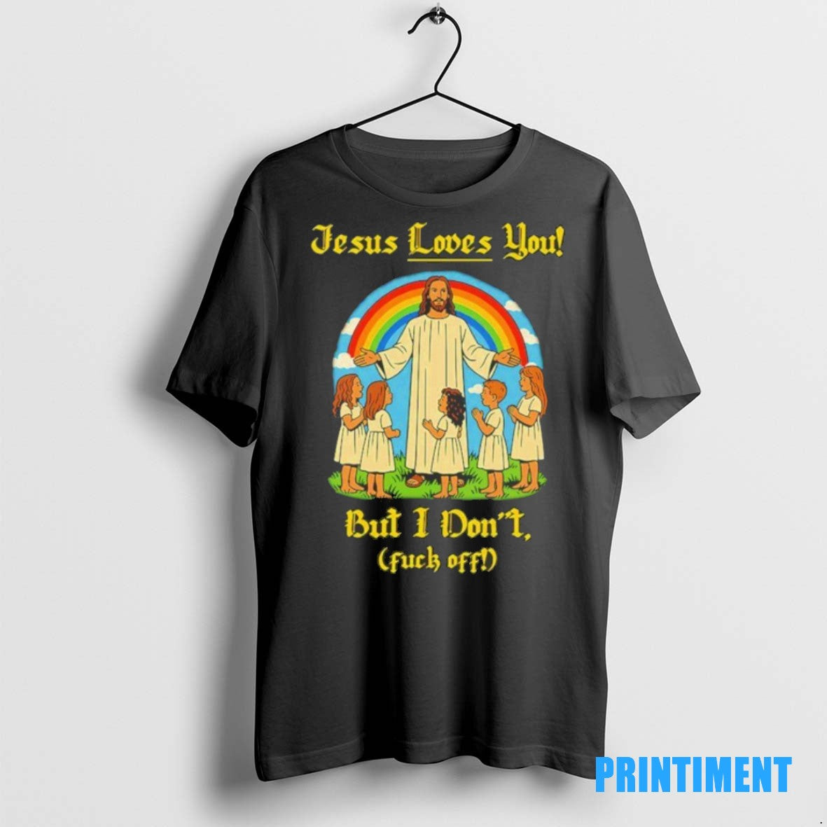 Official Jesus Loves You But I Dont Fuck Off Sweater - Adult & Kids T-Shirts, Sweatshirts & Hoodies apparel design preview 1