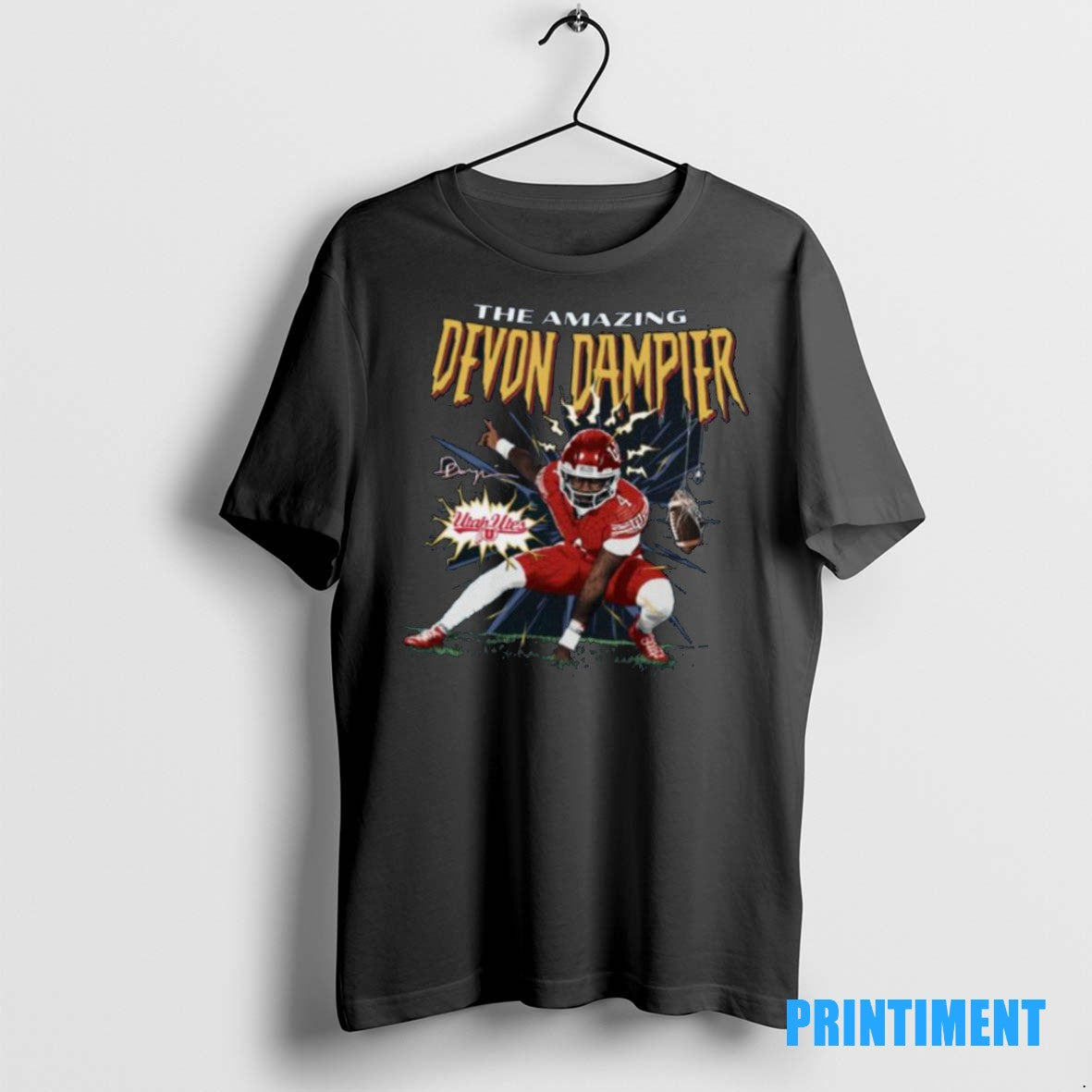 Official Nil Store Utah Football Devon Dampier The - Adult & Kids T-Shirts, Sweatshirts & Hoodies apparel design preview 1