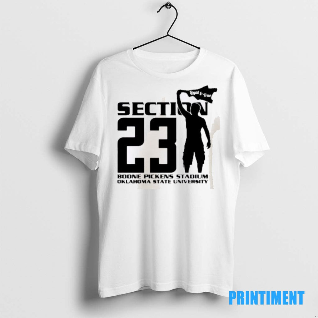 Official Section 23 Boone Pickens Stadium Oklahoma - Adult & Kids T-Shirts, Sweatshirts & Hoodies apparel design preview 1