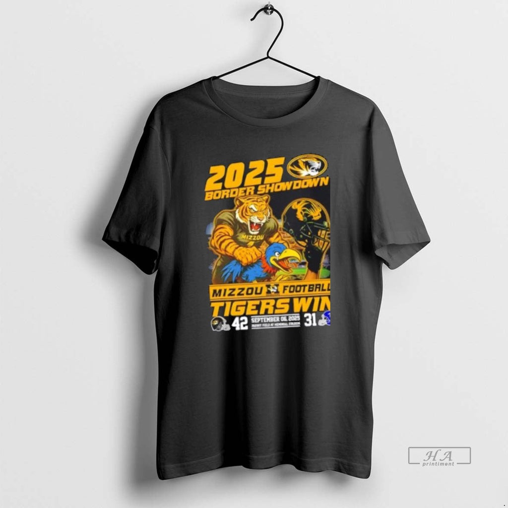 Official Trendy 2025 Border Showdown Mizzou Tigers - Adult & Kids T-Shirts, Sweatshirts & Hoodies apparel design preview 1