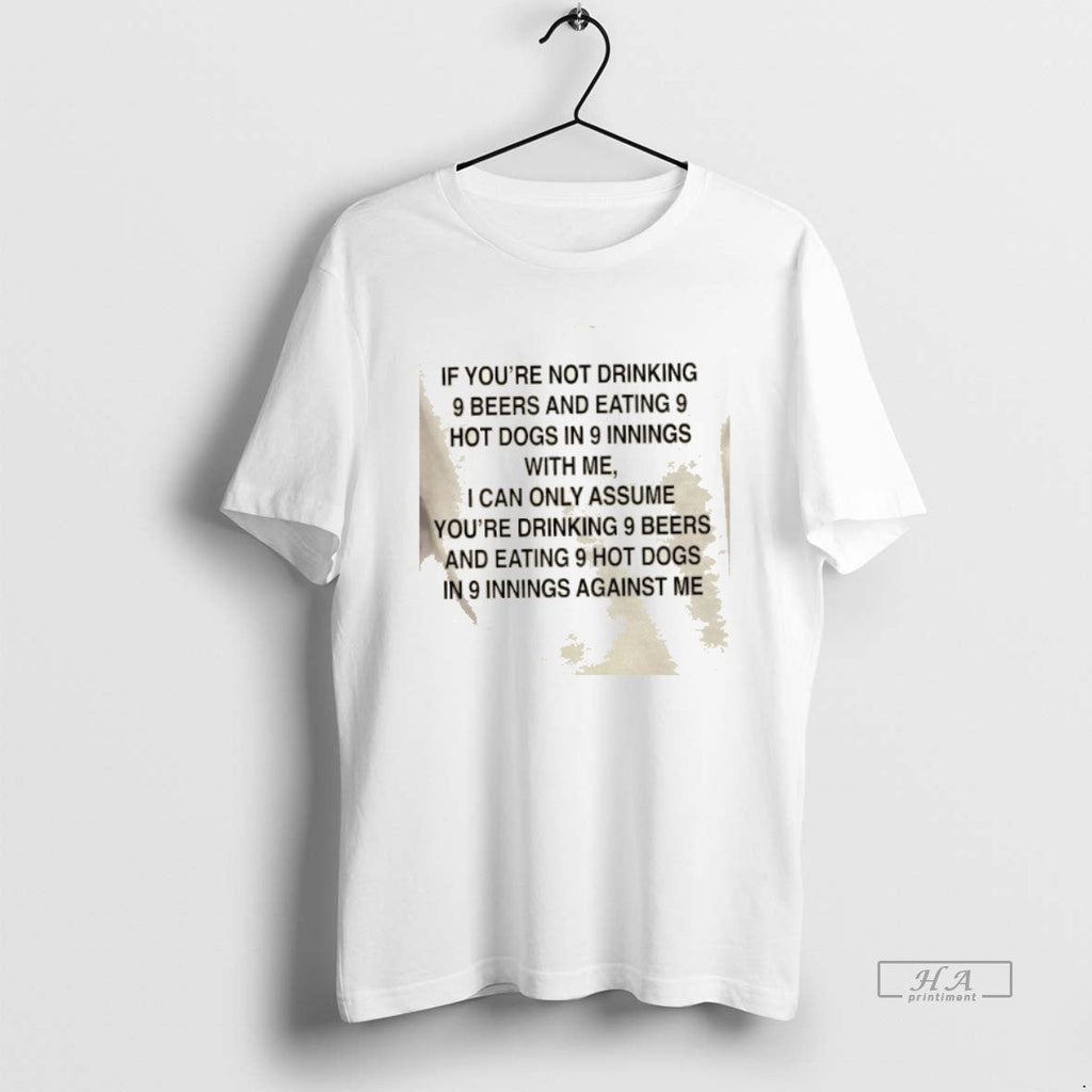 Official Trendy 9 Beers Hot Dogs Innings - Adult & Kids T-Shirts, Sweatshirts & Hoodies apparel design preview 1