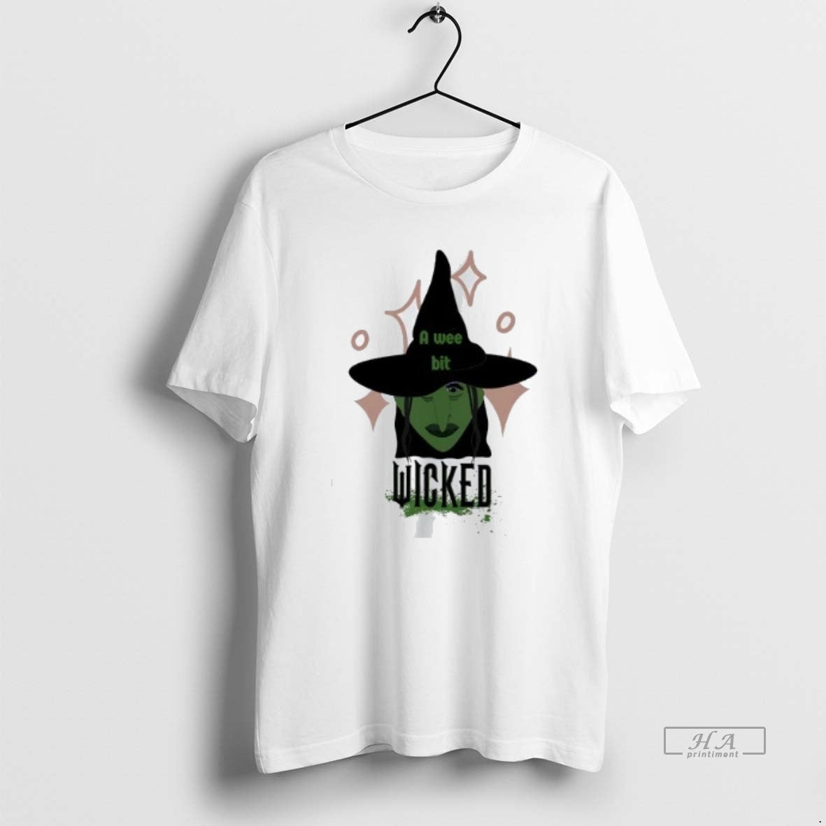 Official Trendy A Wee Bit Wicked For Halloween - Adult & Kids T-Shirts, Sweatshirts & Hoodies apparel design preview 1