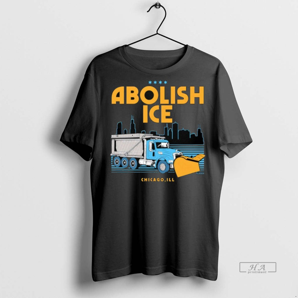 Official Trendy Abolish Ice Chicago Ill City Skyline - Adult & Kids T-Shirts, Sweatshirts & Hoodies apparel design preview 1