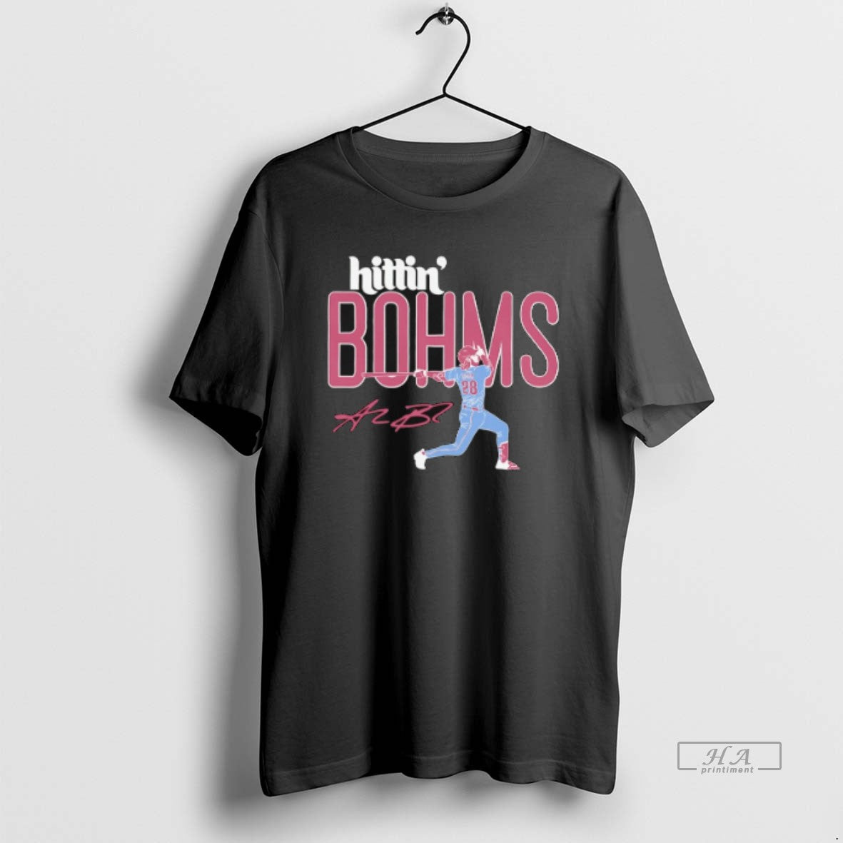 Official Trendy Alec Bohm Hittin Bohms Philadelphia - Adult & Kids T-Shirts, Sweatshirts & Hoodies apparel design preview 1