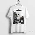 Official Trendy Alien Abduction I Want To Leave - Adult & Kids T-Shirts, Sweatshirts & Hoodies apparel design preview 1