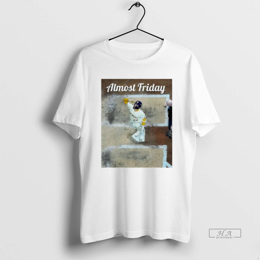 Official Trendy Almost Friday Milwaukee Brewers - Adult & Kids T-Shirts, Sweatshirts & Hoodies apparel design preview 1