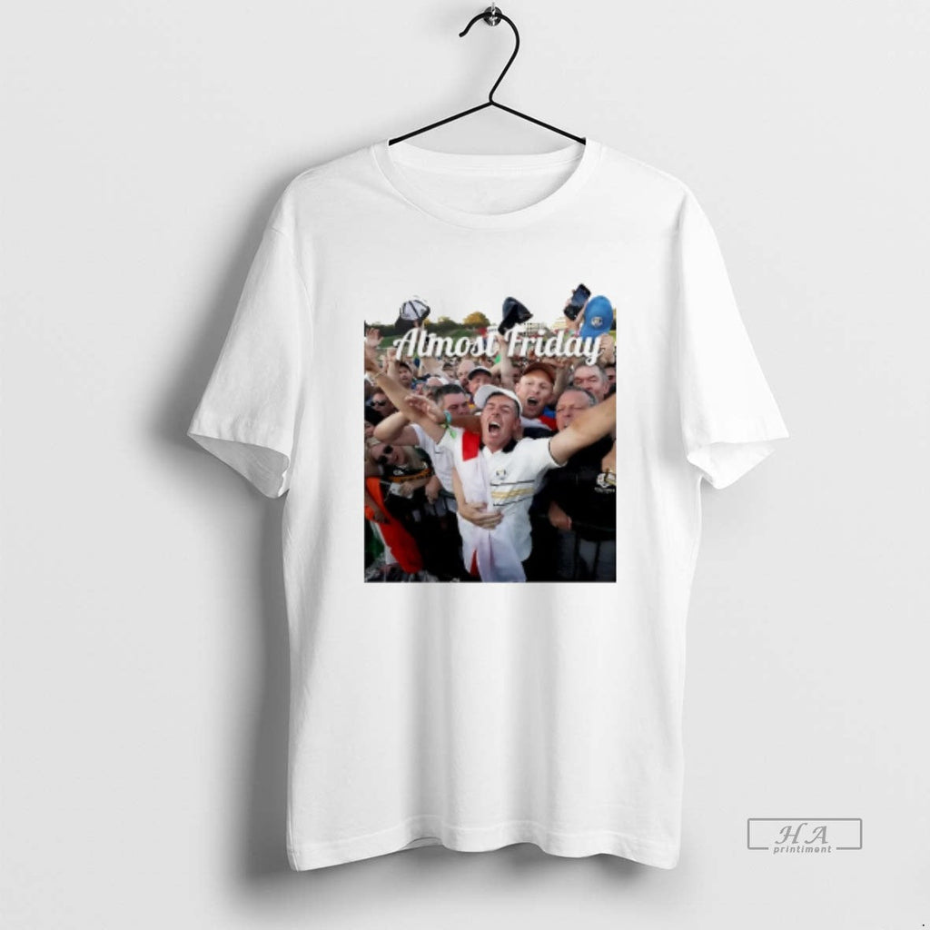Official Trendy Almost Friday Rory Mcilroy Ryder Cup - Adult & Kids T-Shirts, Sweatshirts & Hoodies apparel design preview 1
