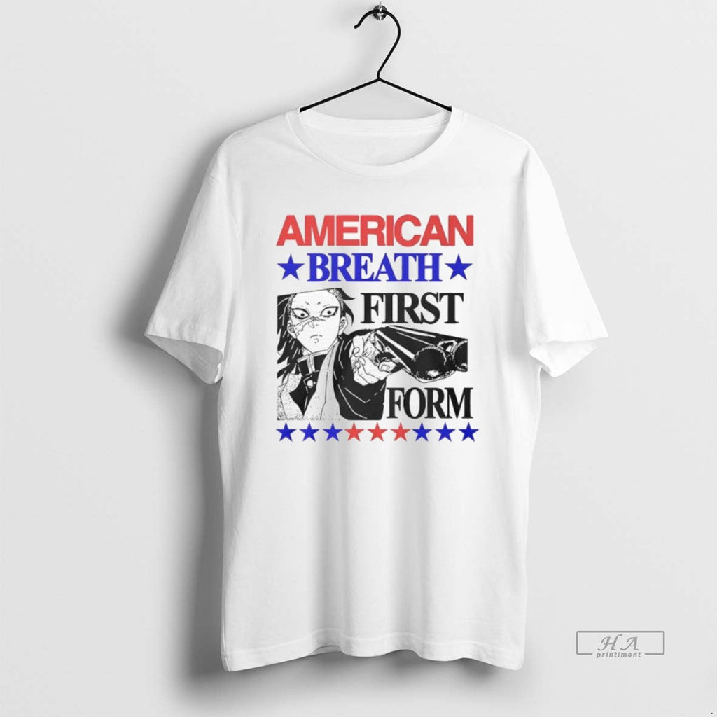 Official Trendy American Breath First Form - Adult & Kids T-Shirts, Sweatshirts & Hoodies apparel design preview 1