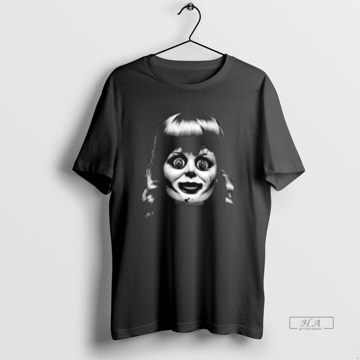 Official Trendy Annabelle Horror Character Big Face - Adult & Kids T-Shirts, Sweatshirts & Hoodies apparel design preview 1