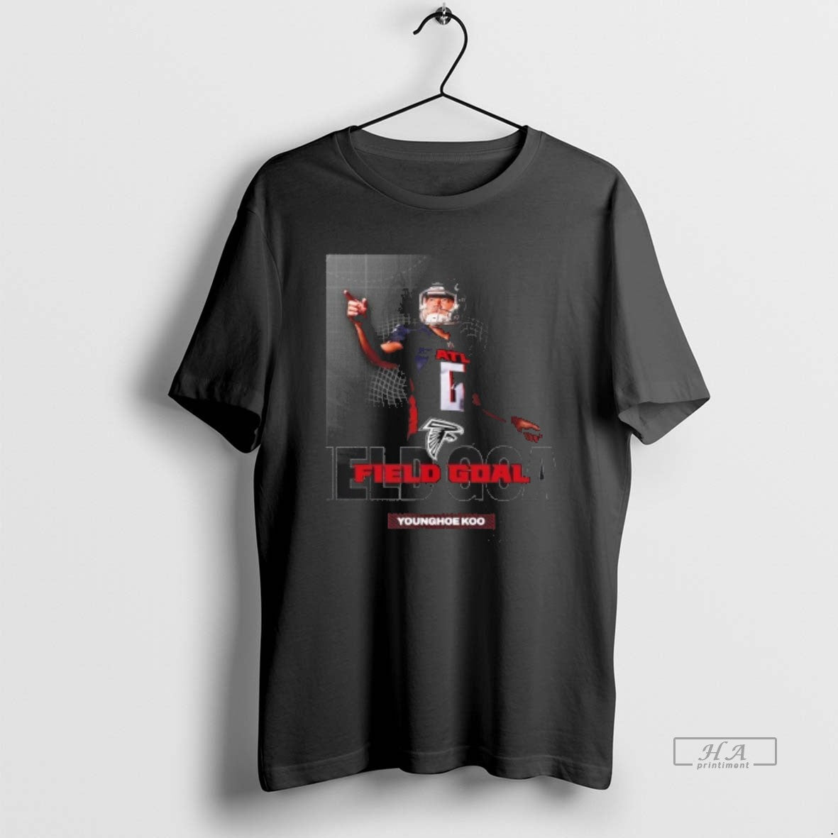 Official Trendy Atlanta Falcons Field Goal Younghoe - Adult & Kids T-Shirts, Sweatshirts & Hoodies apparel design preview 1