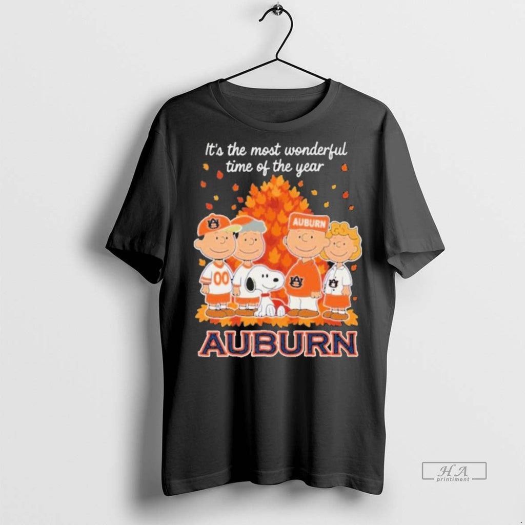 Official Trendy Auburn Tigers X Peanuts Fall Its The - Adult & Kids T-Shirts, Sweatshirts & Hoodies apparel design preview 1