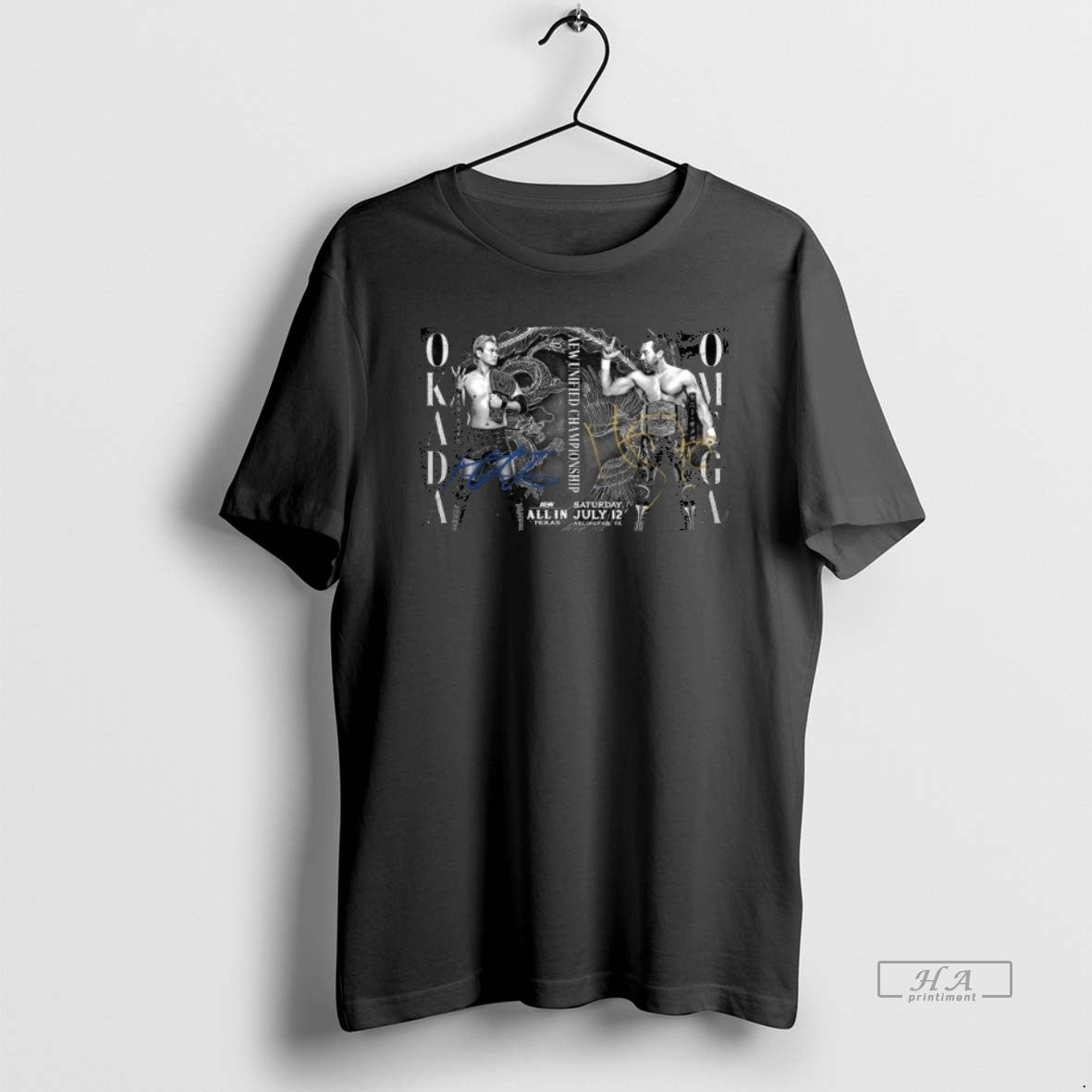Official Trendy Autographed Matchup Monday Kazuchika - Adult & Kids T-Shirts, Sweatshirts & Hoodies apparel design preview 1