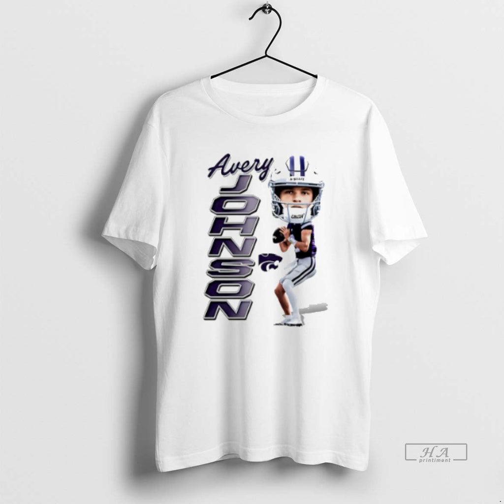 Official Trendy Avery Johnson Kansas State Wildcats - Adult & Kids T-Shirts, Sweatshirts & Hoodies apparel design preview 1