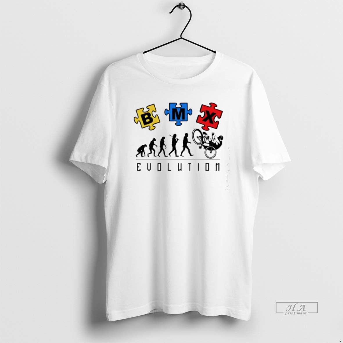 Official Trendy Bmx Evolution Of Man - Adult & Kids T-Shirts, Sweatshirts & Hoodies apparel design preview 1