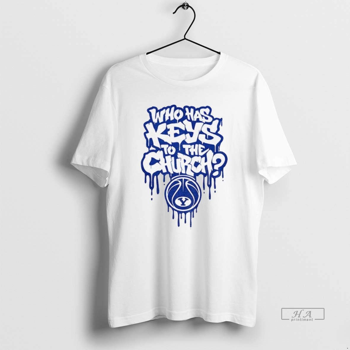 Official Trendy Byu Cougars Basketball Who Has Keys - Adult & Kids T-Shirts, Sweatshirts & Hoodies apparel design preview 1