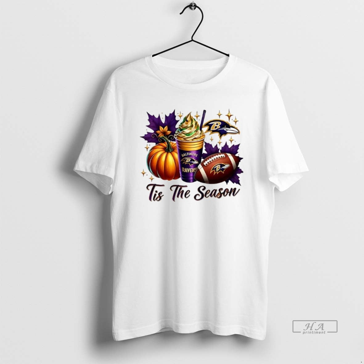 Official Trendy Baltimore Ravens Tis The Season - Adult & Kids T-Shirts, Sweatshirts & Hoodies apparel design preview 1