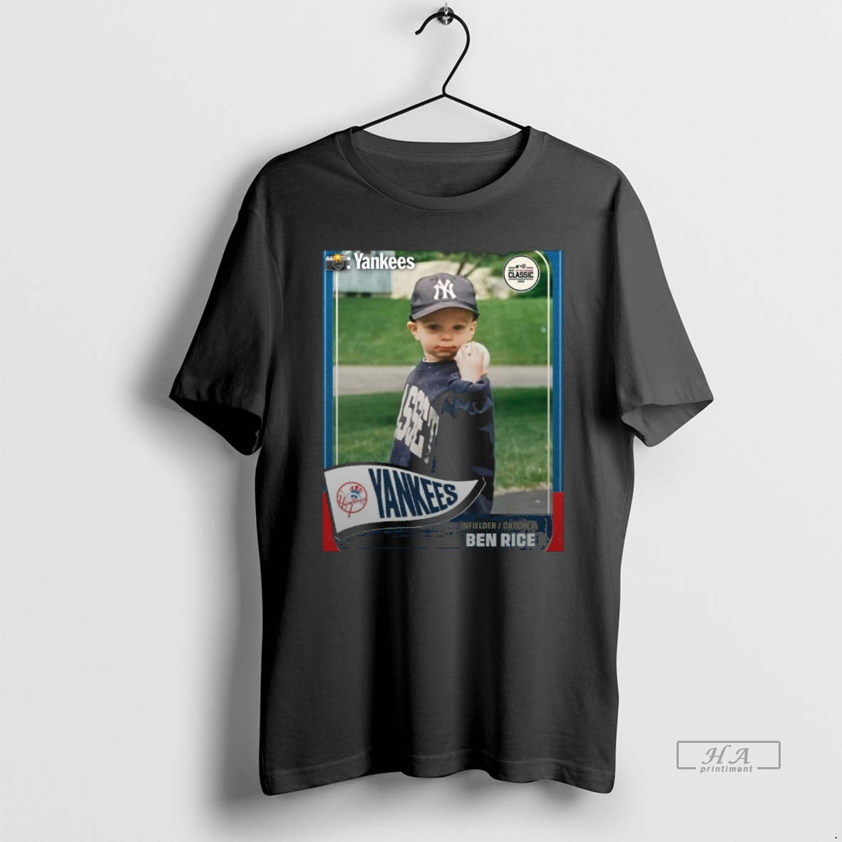 Official Trendy Ben Rice Infielder Catcher New York - Adult & Kids T-Shirts, Sweatshirts & Hoodies apparel design preview 1