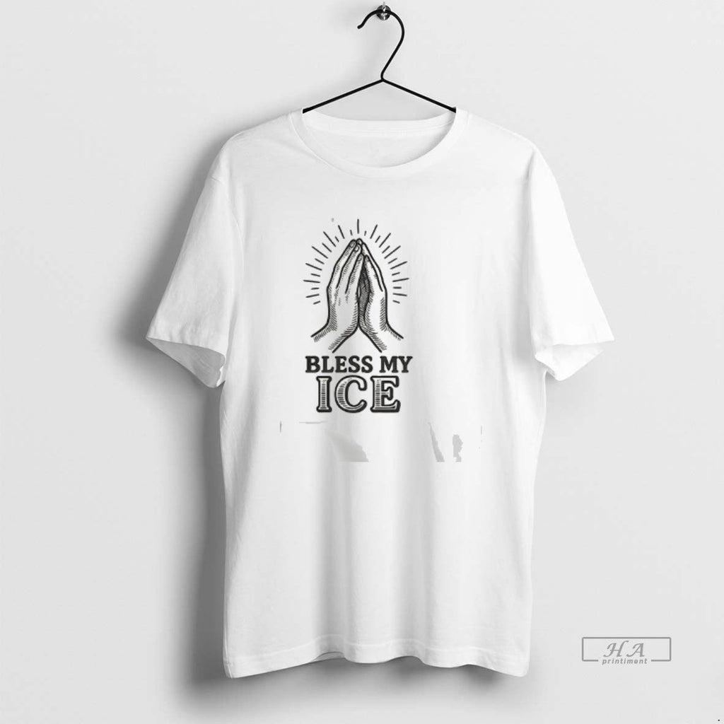 Official Trendy Bless Ice Praying Hands - Adult & Kids T-Shirts, Sweatshirts & Hoodies apparel design preview 1