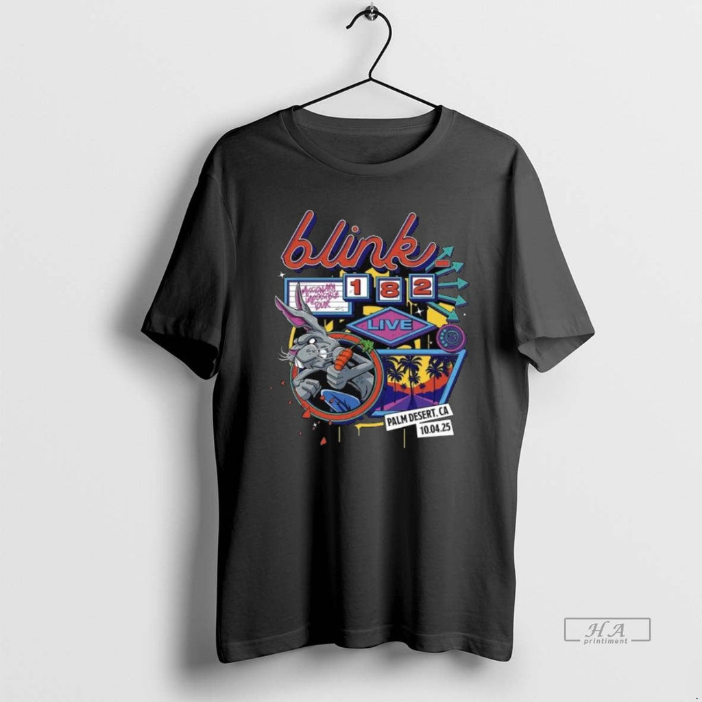 Official Trendy Blink 182 Live At Palm Desert - Adult & Kids T-Shirts, Sweatshirts & Hoodies apparel design preview 1