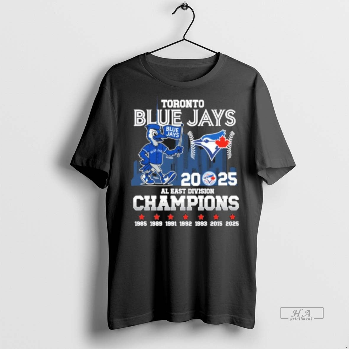 Official Trendy Blue Jays Mascot Parade Al East - Adult & Kids T-Shirts, Sweatshirts & Hoodies apparel design preview 1