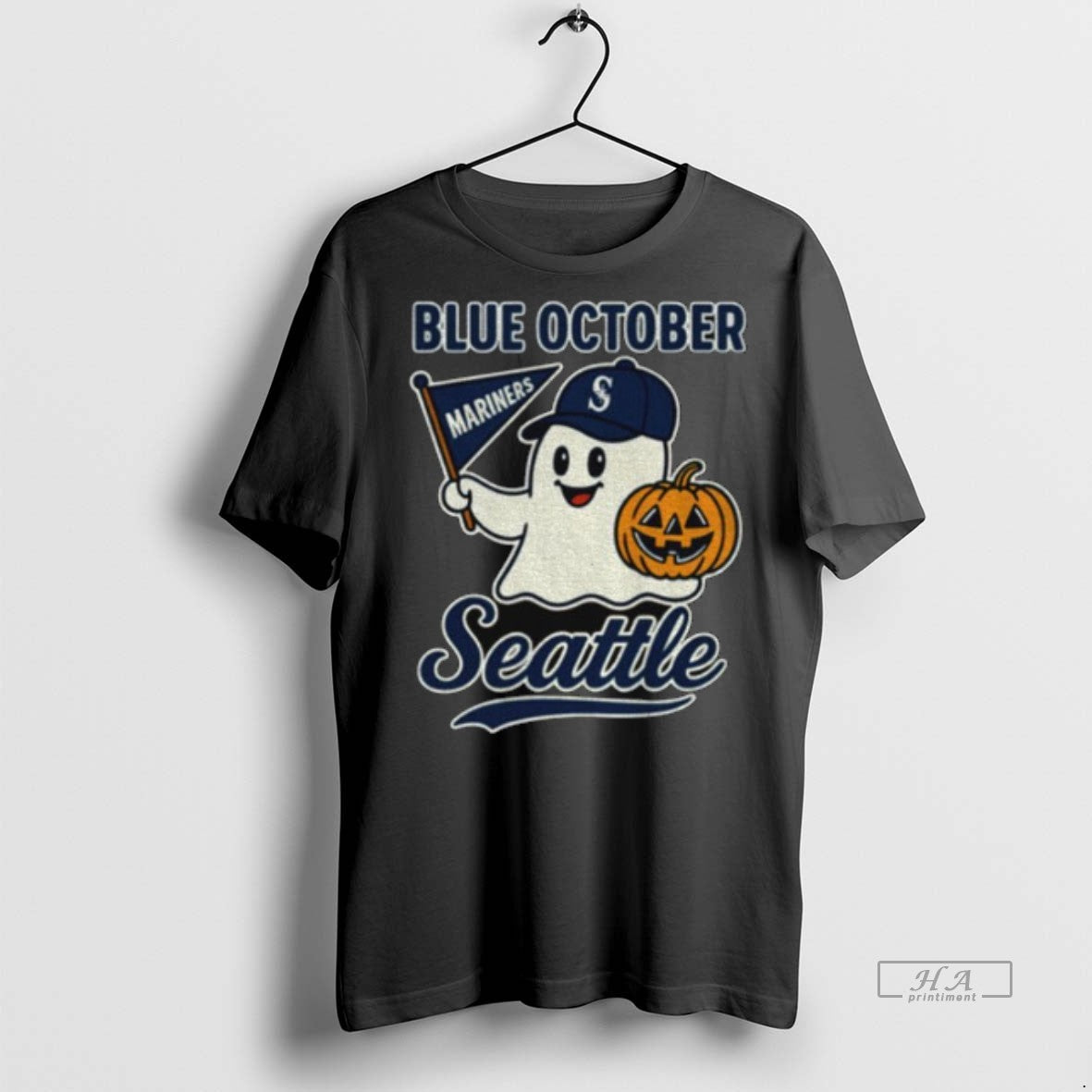 Official Trendy Blue October Seattle Mariners - Adult & Kids T-Shirts, Sweatshirts & Hoodies apparel design preview 1