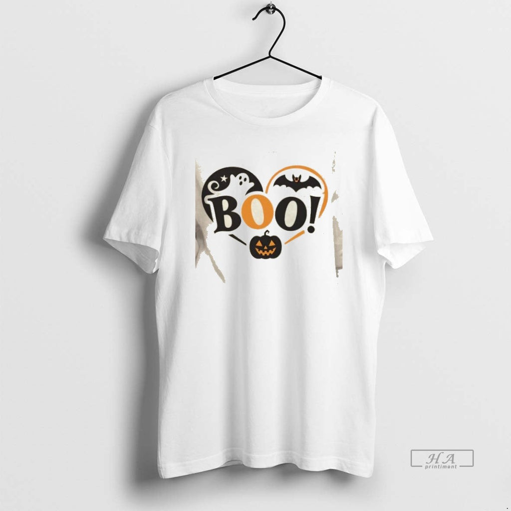 Official Trendy Boo Fun And Spooky Halloween - Adult & Kids T-Shirts, Sweatshirts & Hoodies apparel design preview 1