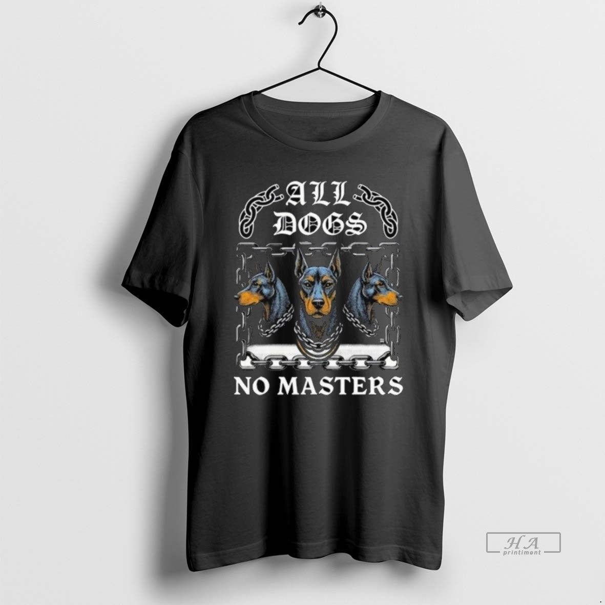 Official Trendy Boss Dog All Dogs No Masters Long - Adult & Kids T-Shirts, Sweatshirts & Hoodies apparel design preview 1