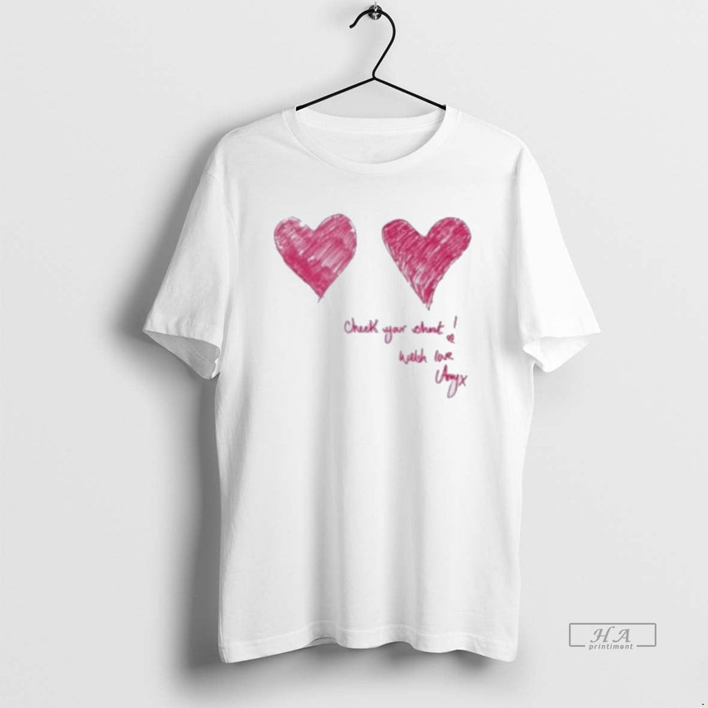 Official Trendy Breast Cancer Awareness Check Your - Adult & Kids T-Shirts, Sweatshirts & Hoodies apparel design preview 1
