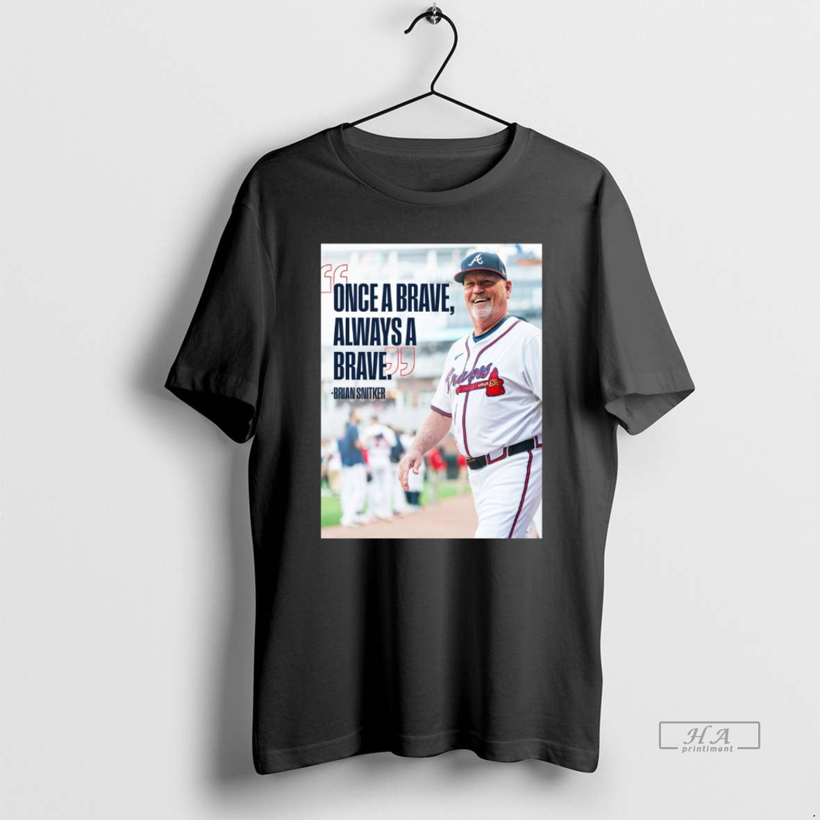 Official Trendy Brian Snitker Atlanta Braves Once A - Adult & Kids T-Shirts, Sweatshirts & Hoodies apparel design preview 1