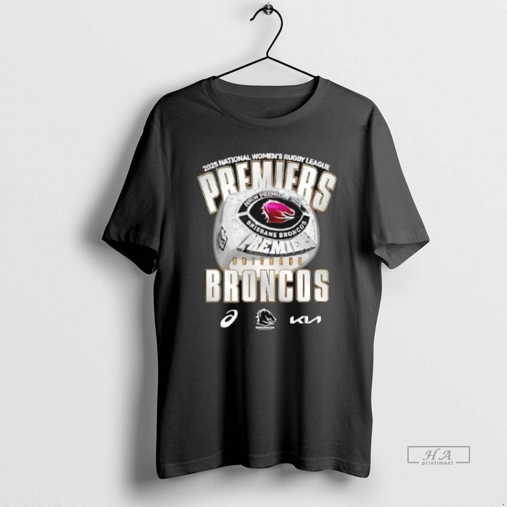 Official Trendy Broncos 2025 Nrlw Premiers Ring - Adult & Kids T-Shirts, Sweatshirts & Hoodies apparel design preview 1