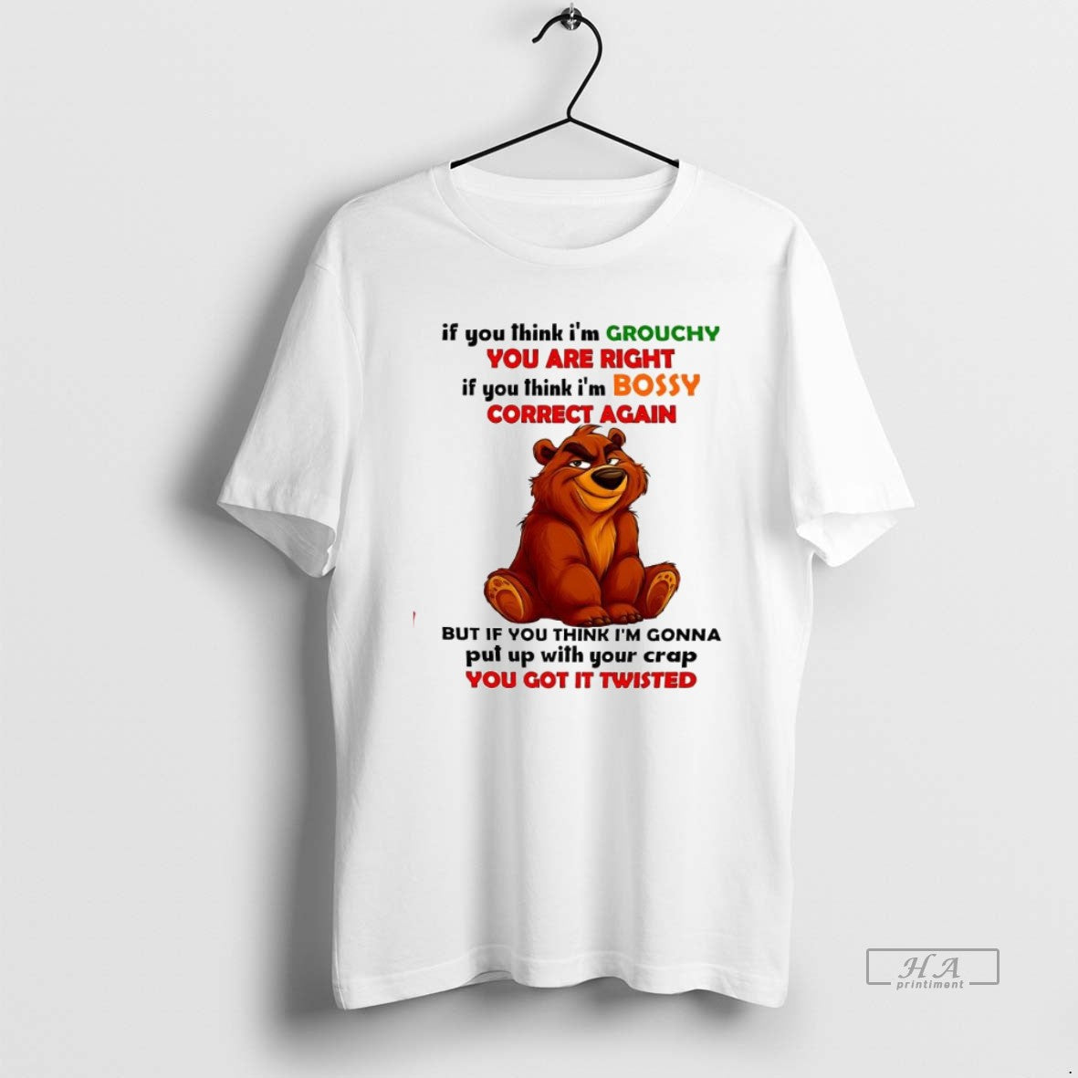 Official Trendy Brother Bear If You Think Im Grouchy - Adult & Kids T-Shirts, Sweatshirts & Hoodies apparel design preview 1