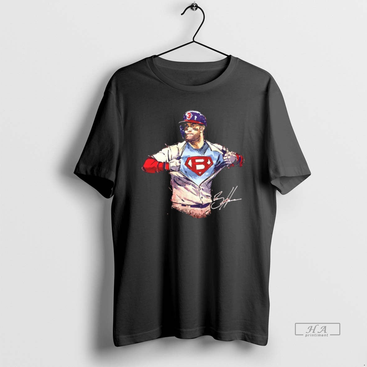 Official Trendy Bryce Harper Inside Me Super - Adult & Kids T-Shirts, Sweatshirts & Hoodies apparel design preview 1