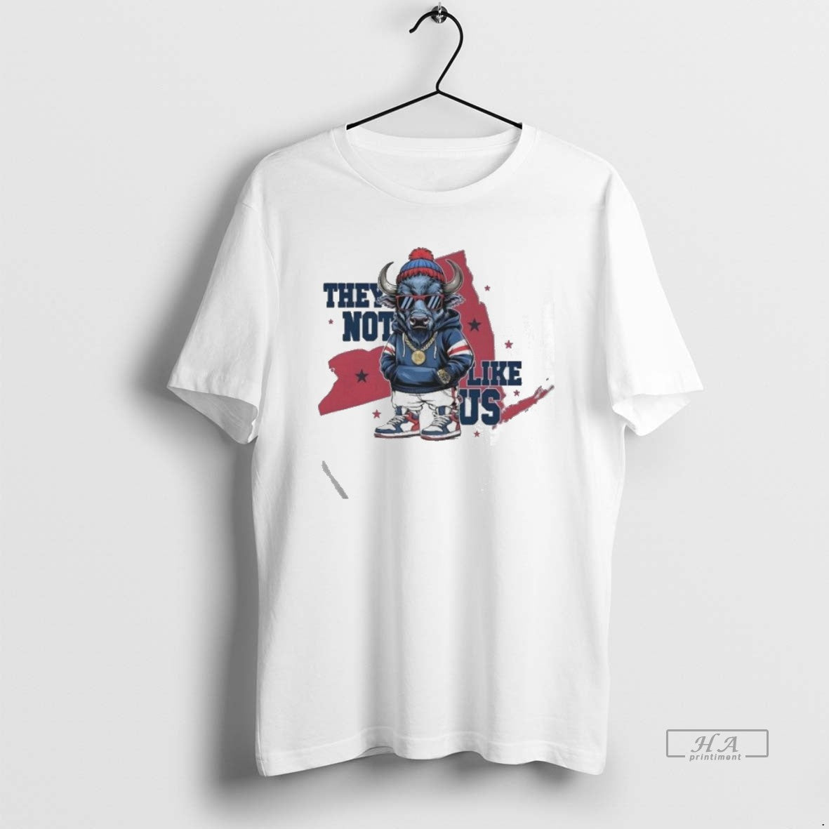 Official Trendy Buffal Bills Mascot Fan They Not Like - Adult & Kids T-Shirts, Sweatshirts & Hoodies apparel design preview 1