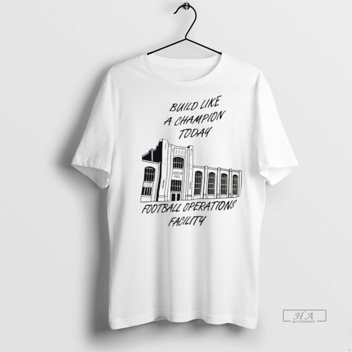 Official Trendy Build Like A Champion Today Football - Adult & Kids T-Shirts, Sweatshirts & Hoodies apparel design preview 1