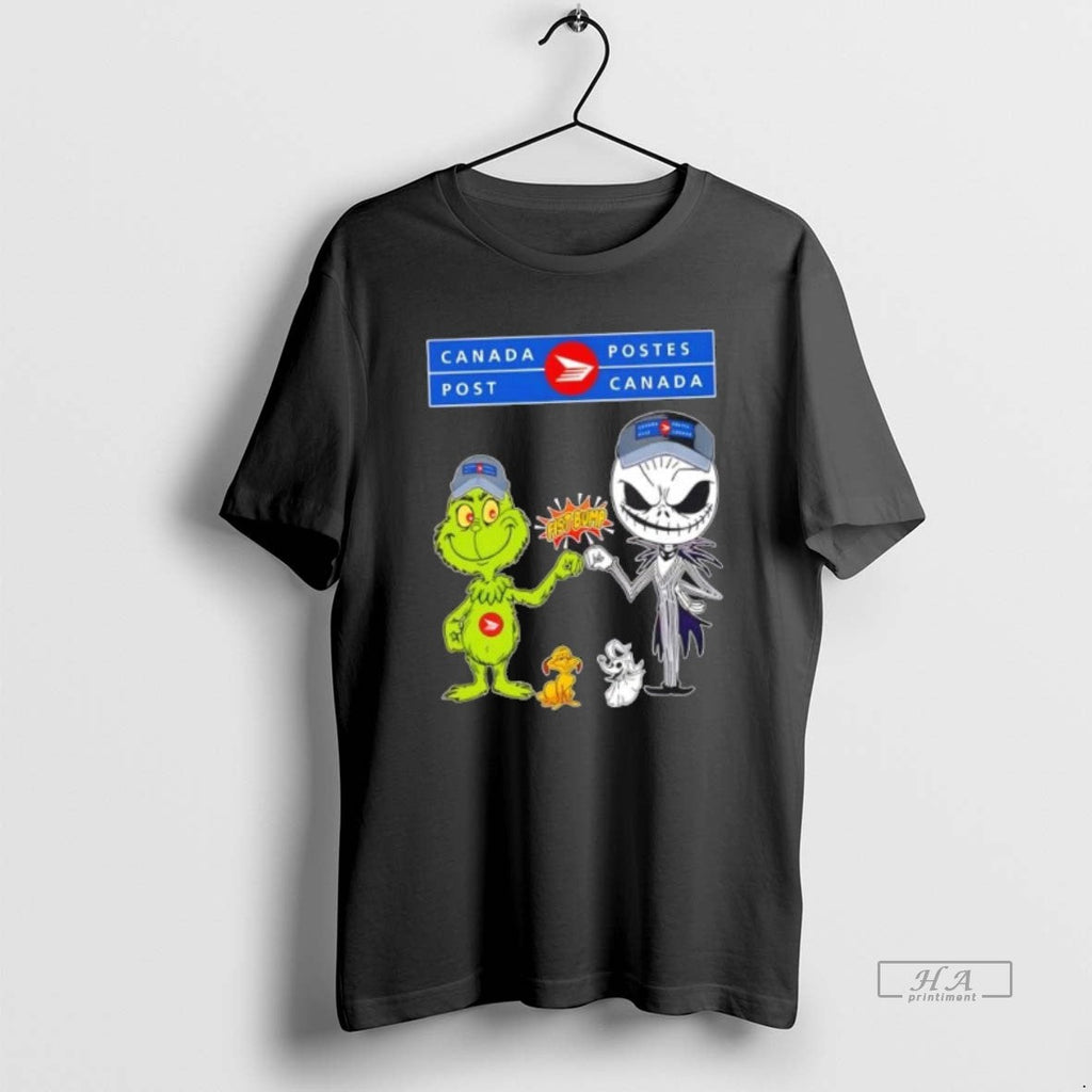 Official Trendy Canada Post X Grinch And Jack - Adult & Kids T-Shirts, Sweatshirts & Hoodies apparel design preview 1