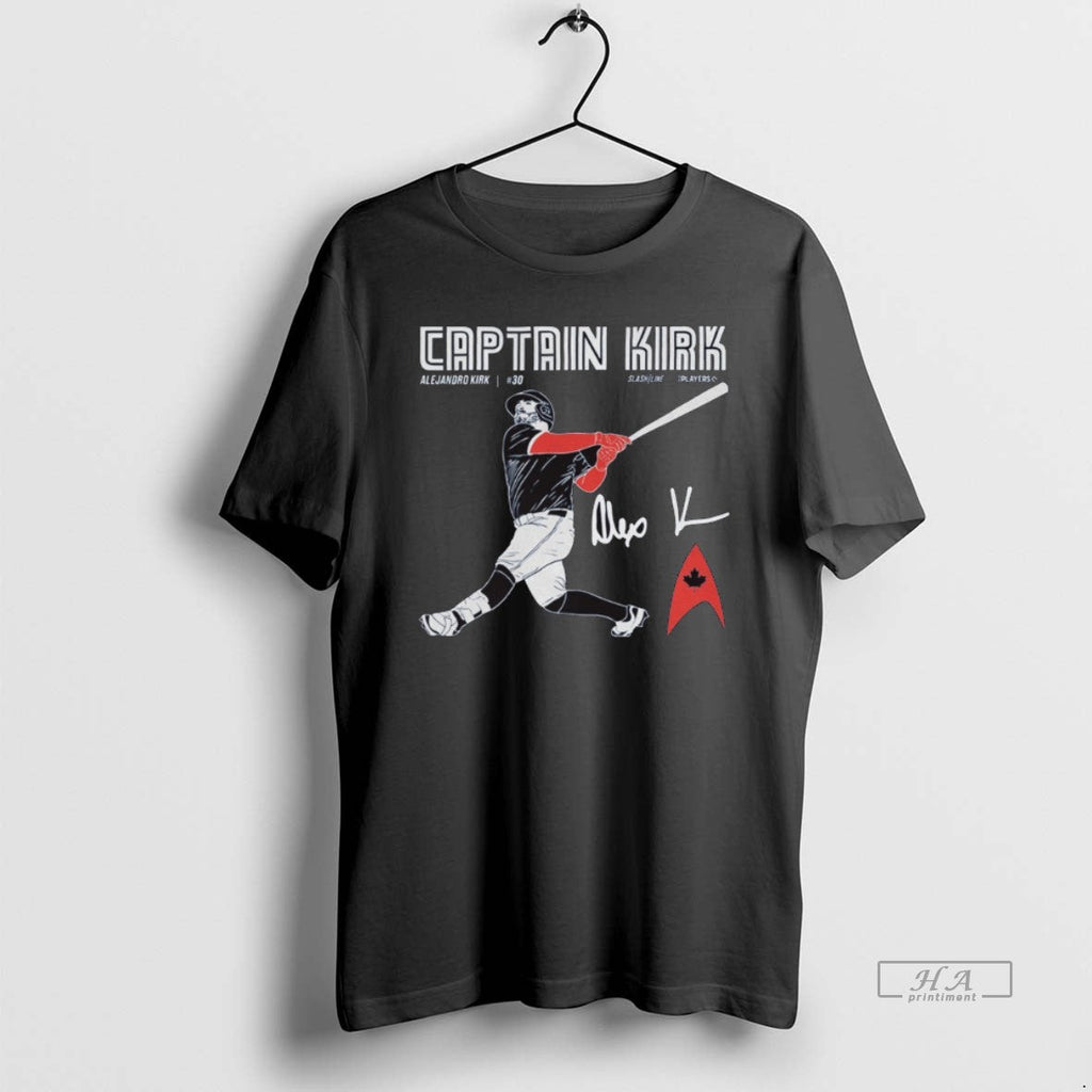 Official Trendy Captain Kirk Alejandro Toronto Blue - Adult & Kids T-Shirts, Sweatshirts & Hoodies apparel design preview 1