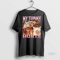 Official Trendy Cat My Tummy Hurts Sweater - Adult & Kids T-Shirts, Sweatshirts & Hoodies apparel design preview 1